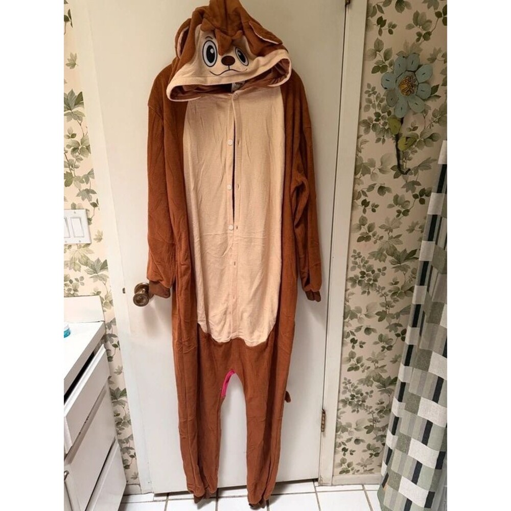 Chipmunk Adult Costume Onesie Cosplay Party School Dressup